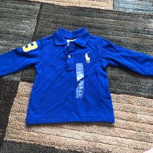 Baby boy long sleeve polo